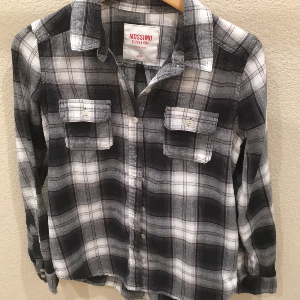 Mossimo black and white flannel